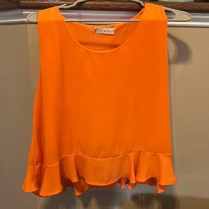 Beautiful Orange sleeveless top